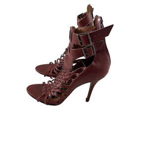 Schutz Women's Red Orchid Gladiator Stilleto Heel - 10B